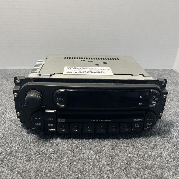 Vintage Mopar Chrysler Dodge Jeep OEM RBQ Radio 6 Disc CD RDS AM FM P05091507AE - Picture 1 of 15